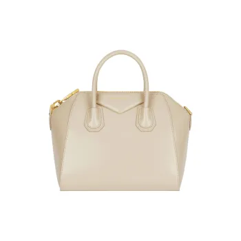 GIVENCHY Antigona Calfskin Shoulder Bag Crossbody Bag Handbag Small Size Women's Natural Beige