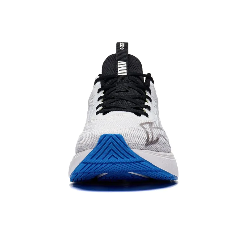LiNing Light And Shadow Element Anti Slip And Wear Resistant Breathable Low Top Running Shoes Men's White Black Blue-4