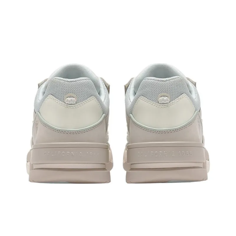 KSWISS Kraft Slip Resistant Shock Absorbers Low Top Skateboard Shoes Women's Beige Gray-4