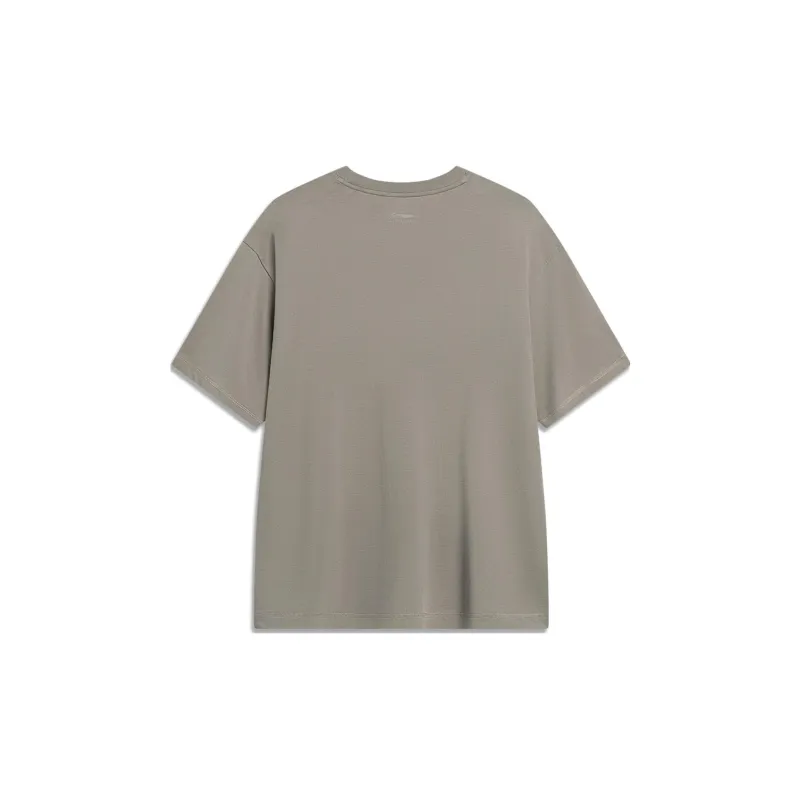 LiNing Sports Life Collection T Shirt Unisex Pomegranate Peel Yellow-1