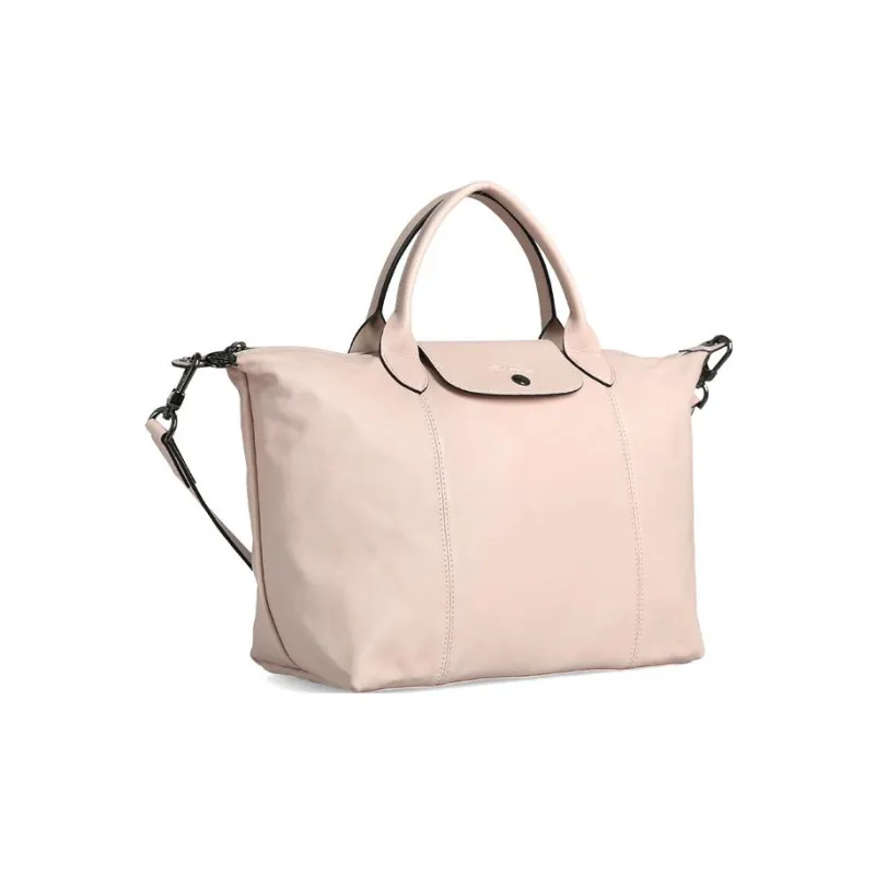 LONGCHAMP Le Pliage Cuir Sheepskin Dumpling Bag Handbags Women's Light Pink-1