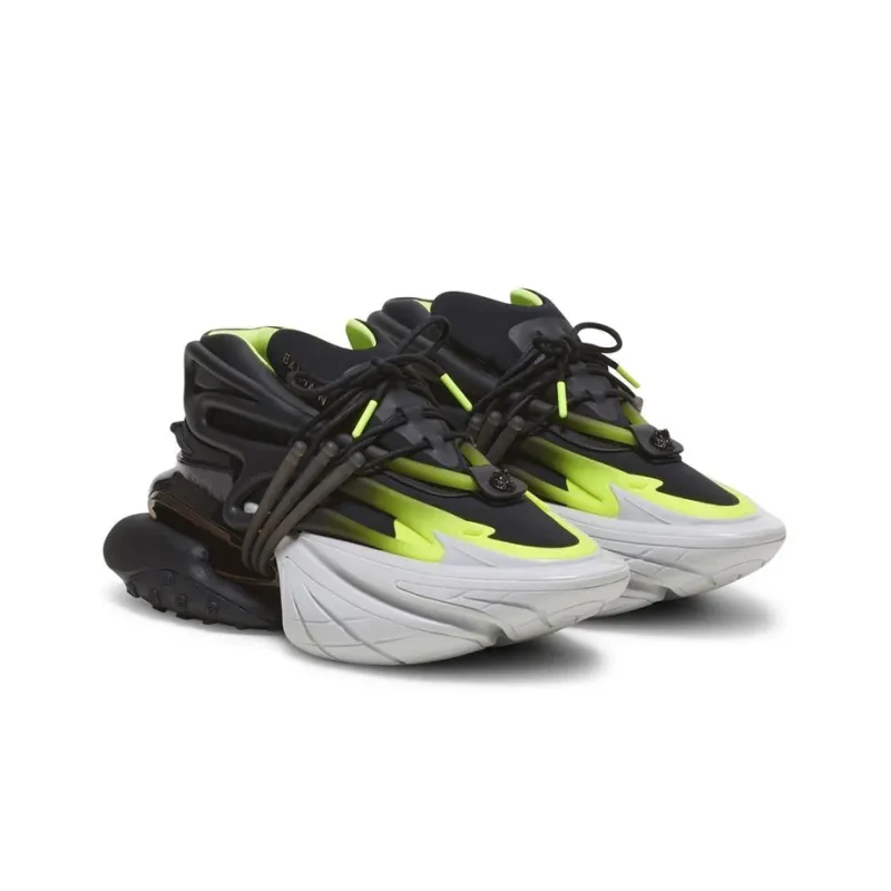 BALMAIN Unicorn Low 'Black Fluorescent'-2