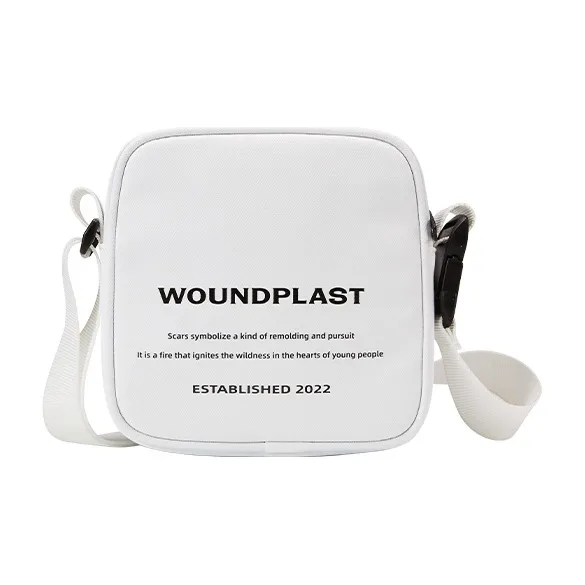 WPT PU Nylon Fabric Small Square Bag Crossbody Bags Small Size Unisex Black/Khaki/White-10