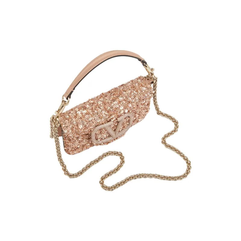 Valentino VLogo Sequin Embellished Mini Shoulder Bag-2