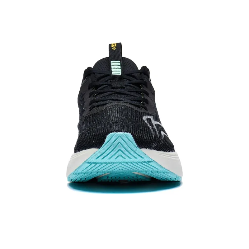 LiNing Light And Shadow Element Anti Slip And Wear Resistant Breathable Low Top Running Shoes Men's Black Cyan-4