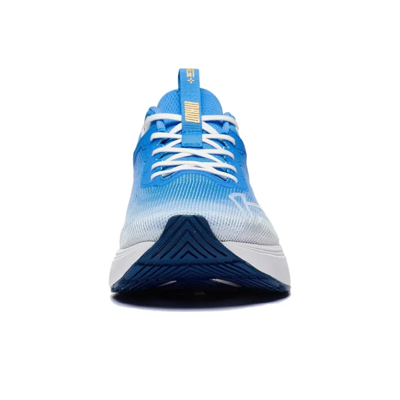 LiNing Light And Shadow Element Anti Slip And Wear Resistant Breathable Low Top Running Shoes Men's Blue White-4