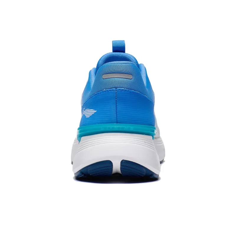 LiNing Light And Shadow Element Anti Slip And Wear Resistant Breathable Low Top Running Shoes Men's Blue White-5
