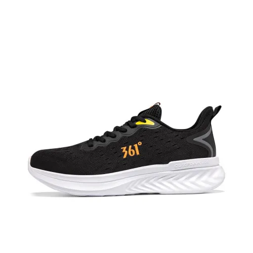 361° Anti Slip And Wear Resistant Breathable Low Top Running Shoes Men's Obsidian Black