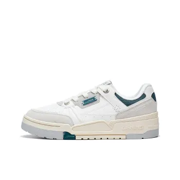 LiNing Journey 1.5 Anti Slip Wear Resistant Low Top Skateboard Shoes Women's White Gray Green