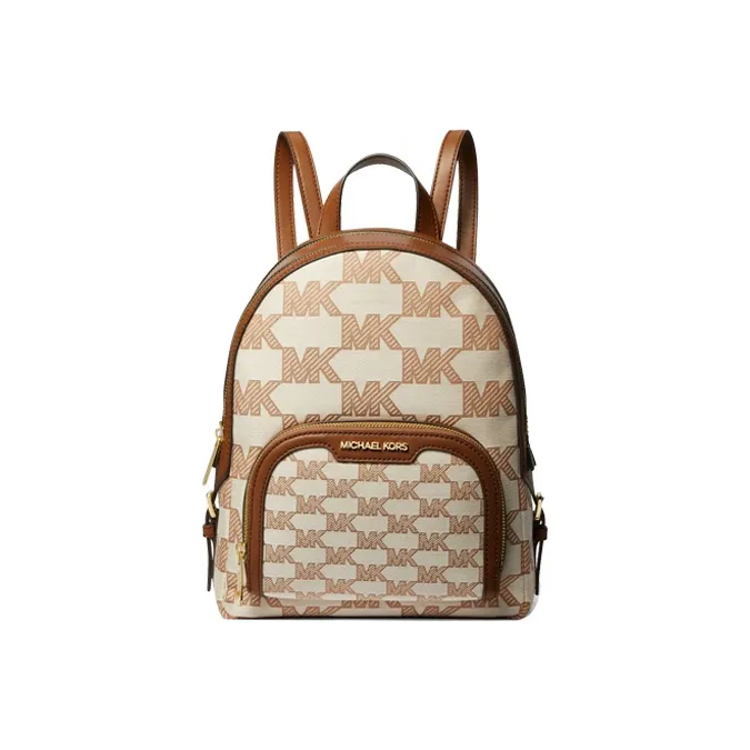MICHAEL KORS Artificial Leather Backpack Medium Size Women's Leather Brown-1