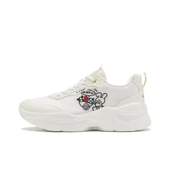 AGAHO x XTEP Mu Xing Anti Slip And Wear Resistant Breathable Low Top Sports Casual Shoes Women's Sail White