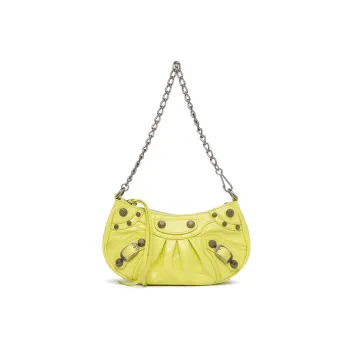 Balenciaga Le Cagole Sheepskin Shoulder Bag, Crossbody Bag, Handbag Mini Women's Light Green