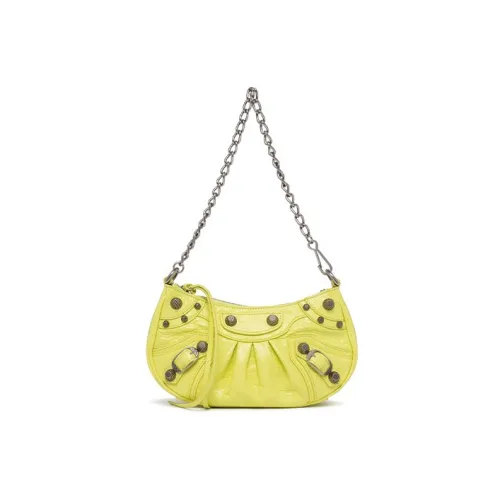 Balenciaga Le Cagole Sheepskin Shoulder Bag Crossbody Bag Handbag Mini Women's Light Green