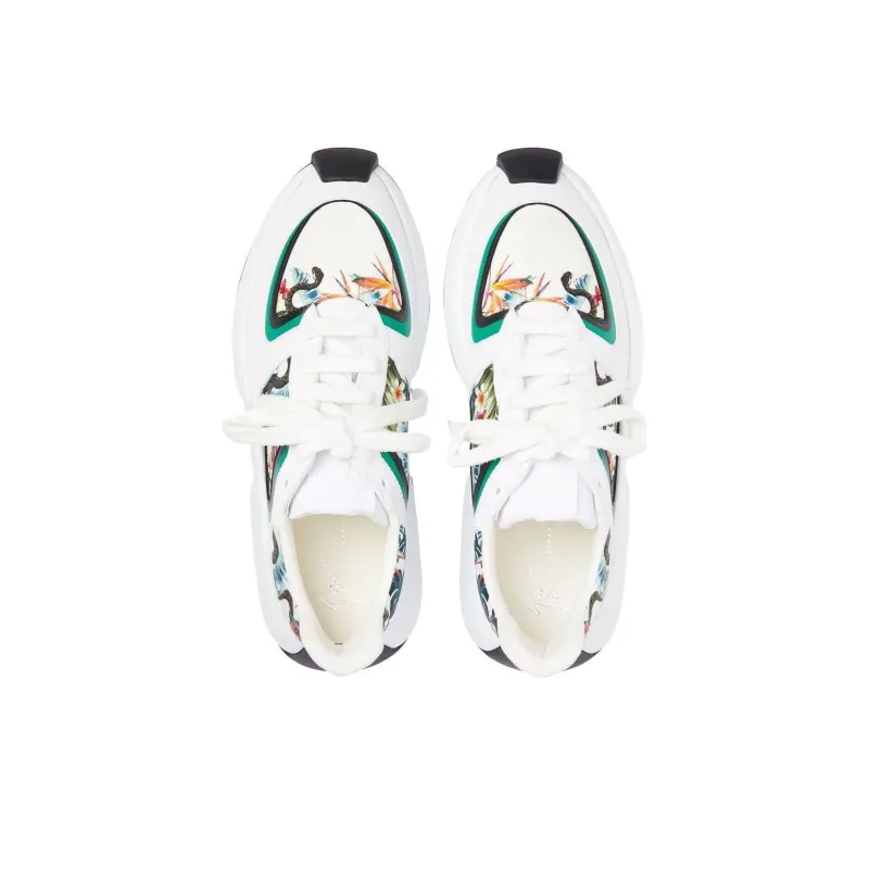 Giuseppe Zanotti/GZ Fero Anti-Slip Wear-Resistant Low-Top Casual Shoes Men's White-4