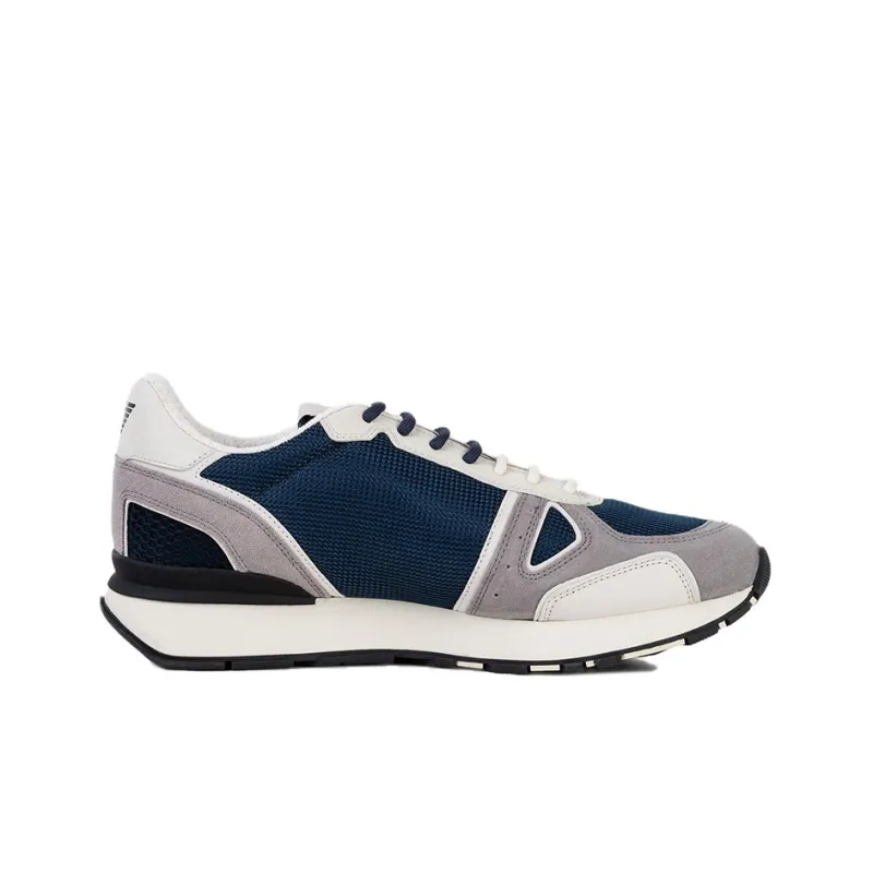 EMPORIO ARMANI Cushioning Low Top Sports Casual Shoes Men's Gray Blue-1