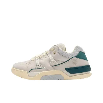 KSWISS Kraft Slip Resistant Cushioning Low Top Skateboard Shoes Men's Gray Green