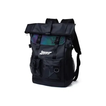 LOVERPUSS Oxford Backpack Medium Size Unisex Black