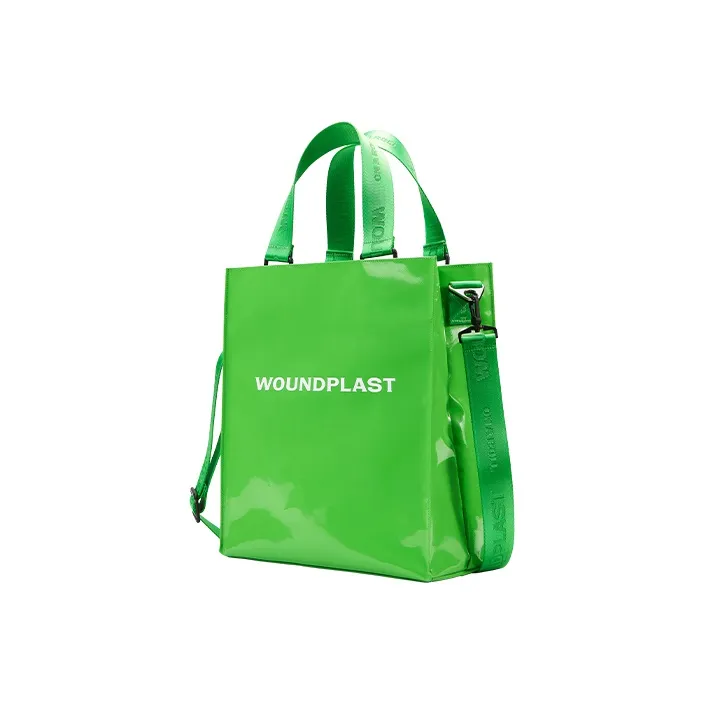 WPT PVC Totes Handbags Large Size Unisex Black-17