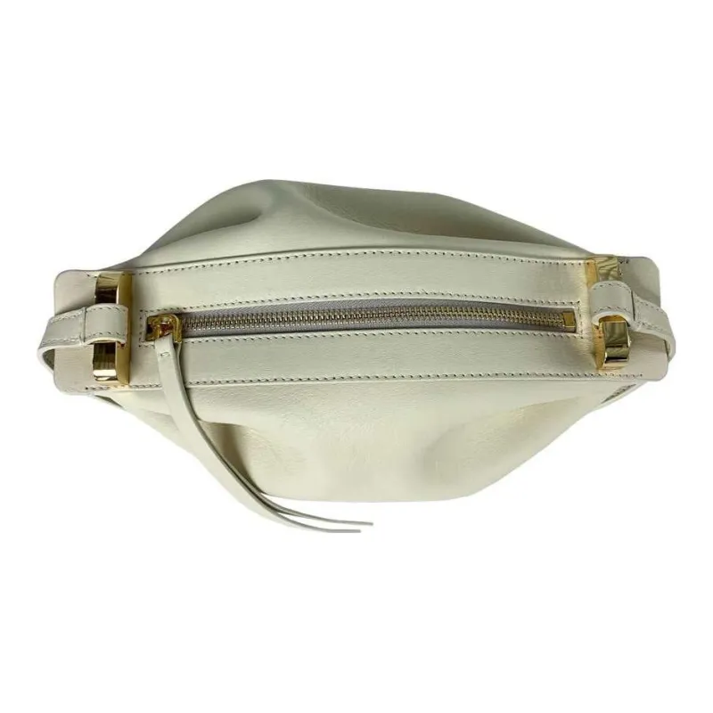 BONASTRE Cow Leather Shoulder Bag Crossbody Bag Women's Cream-2