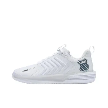 KSWISS Shock Absorbers With Slip Resistant Features Low Top Tennis Shoes Women's White