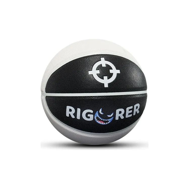 RIGORER Monster Series PU Basketball Black White Size 5 Training Kids'-1