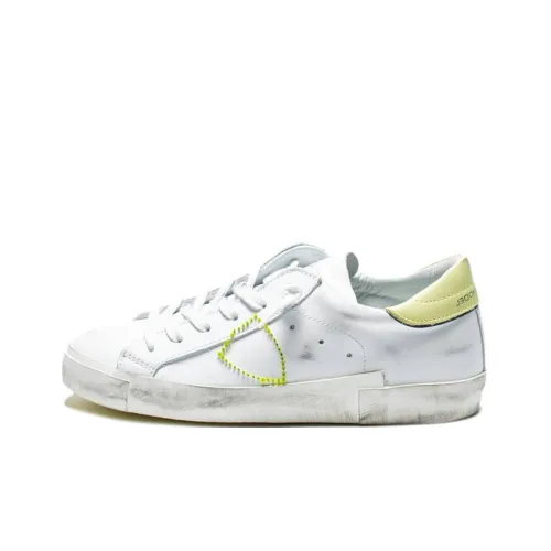 PHILIPPE MODEL Stylish Skateboarding Shoes Women's White Yellow