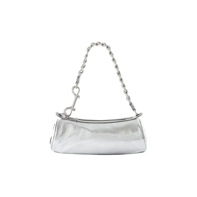 Vivienne Westwood Polyester Cylinder Bag Handbag, Shoulder Bag Women's Silver-0