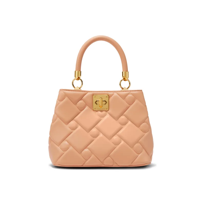 CHARLES&KEITH Fabric Small Ck Bag Kelly Bag Crossbody Handbag Small Size Women's Multicolor-0