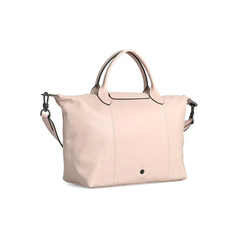 LONGCHAMP Le Pliage Cuir Sheepskin Dumpling Bag Handbags Women's Light Pink-2
