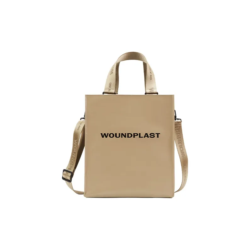 WPT PVC Totes Handbags Large Size Unisex Black-11