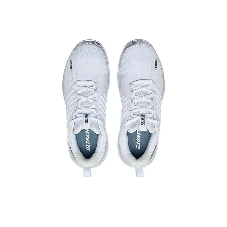 KSWISS Shock Absorbers With Slip Resistant Features Low Top Tennis Shoes Men's White-3
