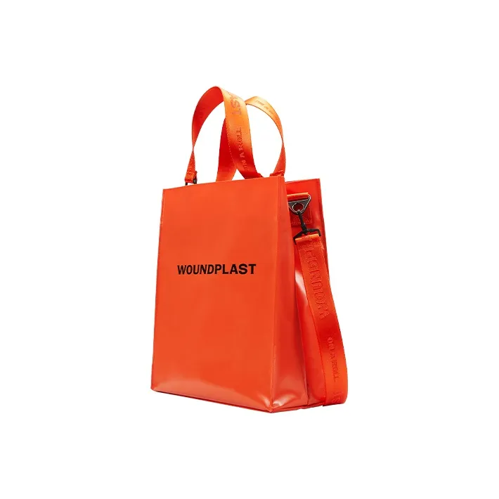 WPT PVC Totes Handbags Large Size Unisex Black-7
