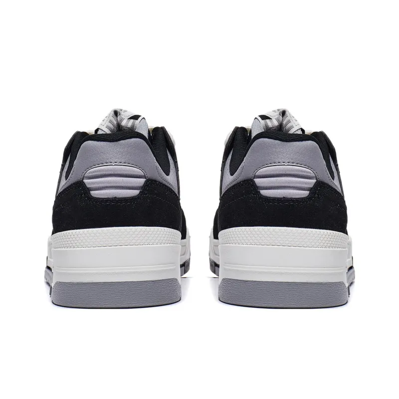 LiNing Journey 1.5 Anti Slip Wear Resistant Low Top Skateboard Shoes Men's Gray Black-4
