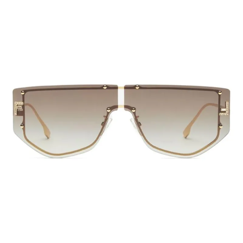 FENDI First Sunglasses Women's Brown-1
