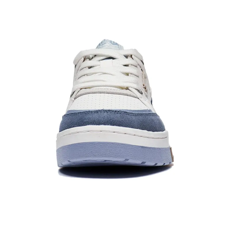 LiNing Journey 1.5 Anti Slip Wear Resistant Low Top Skateboard Shoes Men's White Gray Blue-3