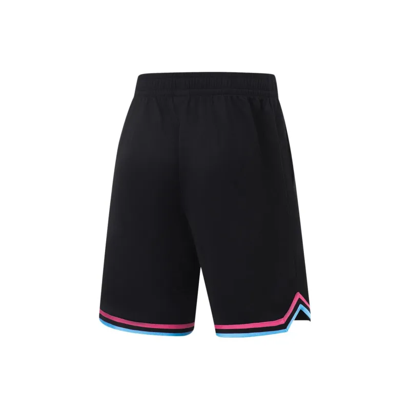 LiNing CBA Collection Basketball Collection Basketball Shorts Men's Black-1
