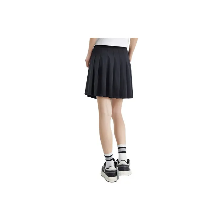 Sesame Street X ANTA X SESAME STREET/Sesame Street Co branded Casual Short Skirts Women's Black-1