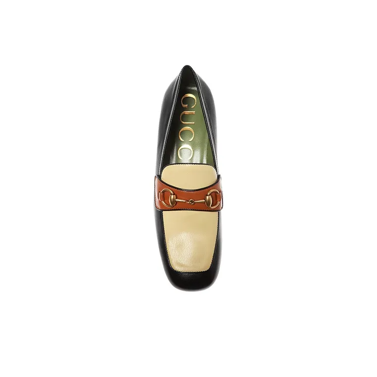 GUCCI Platform Shoes Women's Black Yellow-2