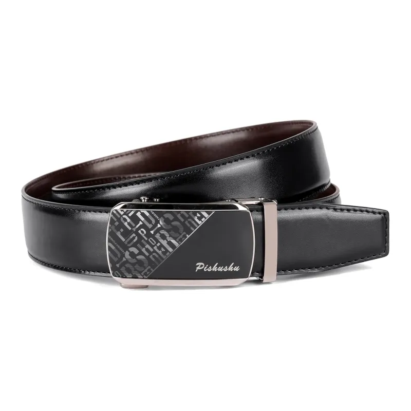 PISHUSHU Leather Belts Men-5
