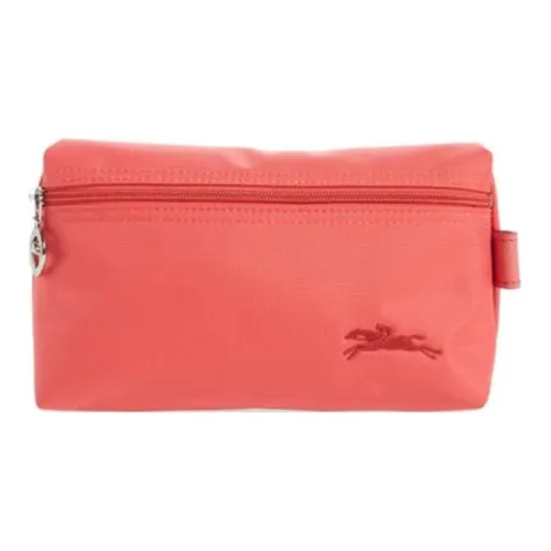 LONGCHAMP Wmns Nylon LE PLIAGE Zipper Clutch Bag Pink Toiletry Bag