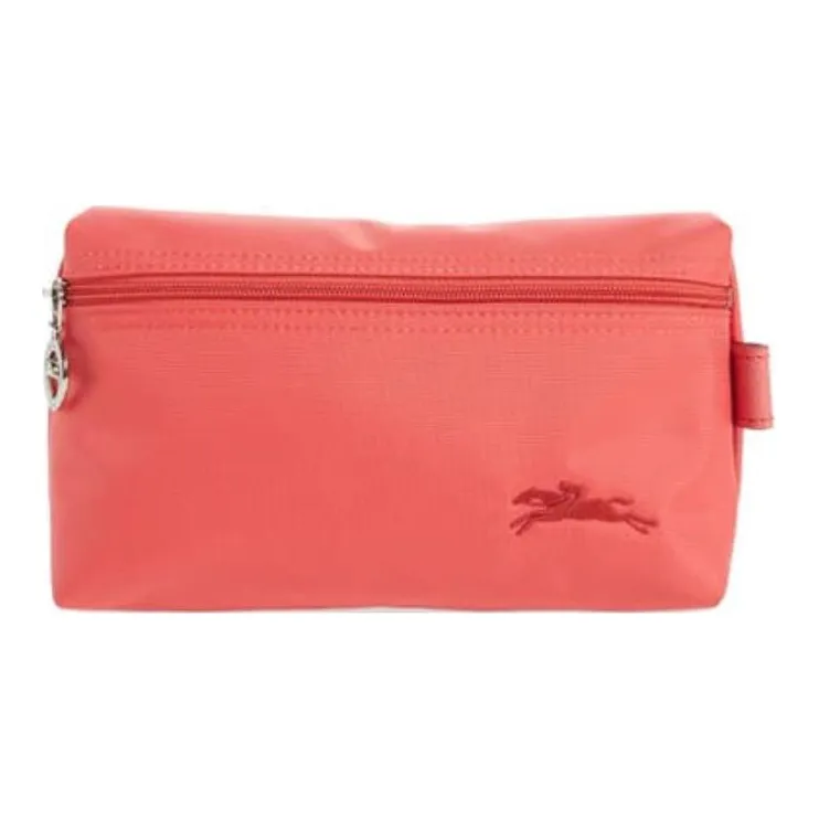 LONGCHAMP Le Pliage Nylon Small Bag Clutch Toiletry Bag Women's Pomegranate Red-0