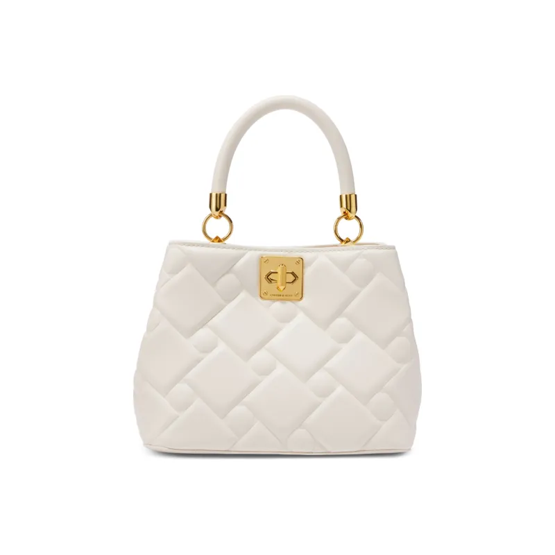 CHARLES&KEITH Fabric Small Ck Bag Kelly Bag Crossbody Handbag Small Size Women's Multicolor-5