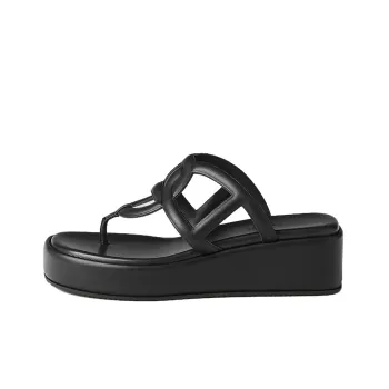 HERMES Flip Flops Women's Black