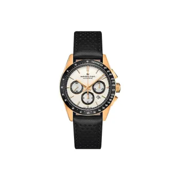 HAMILTON Automatic Mechanical Movement Men's Watches Watch 42mm White Dial Stainless Steel Case Cow Leather Strap