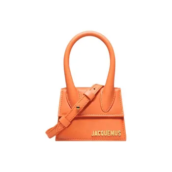 Jacquemus Cow Leather Shoulder Bag, Crossbody Bag, Handbag Mini Women's Orange