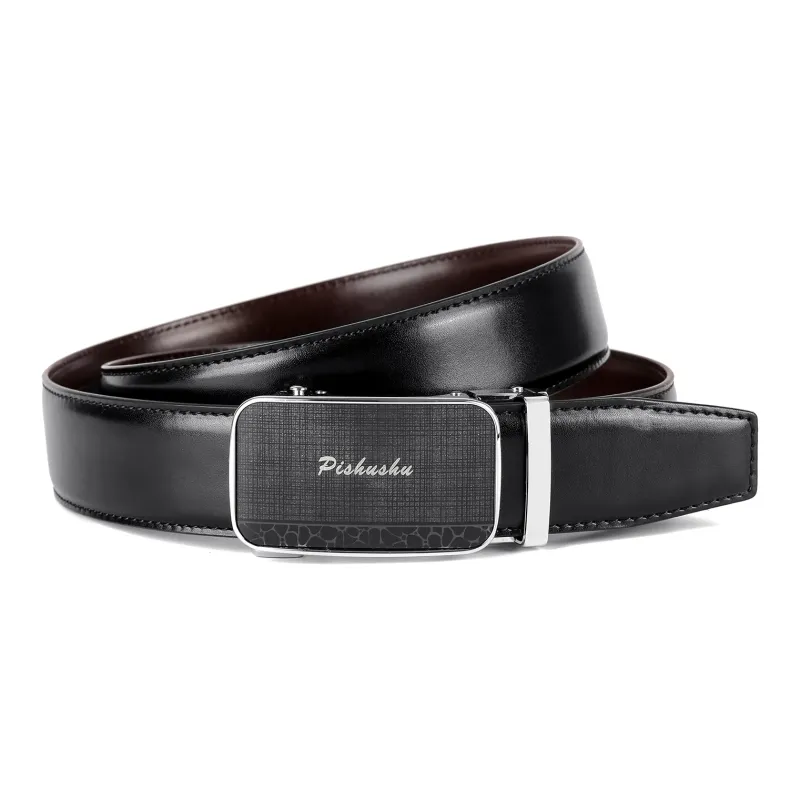 PISHUSHU Leather Belts Men-5