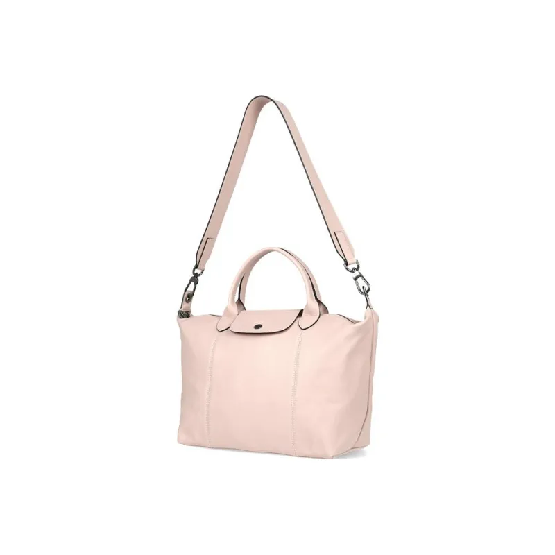 LONGCHAMP Le Pliage Cuir Sheepskin Dumpling Bag Handbags Women's Light Pink-5