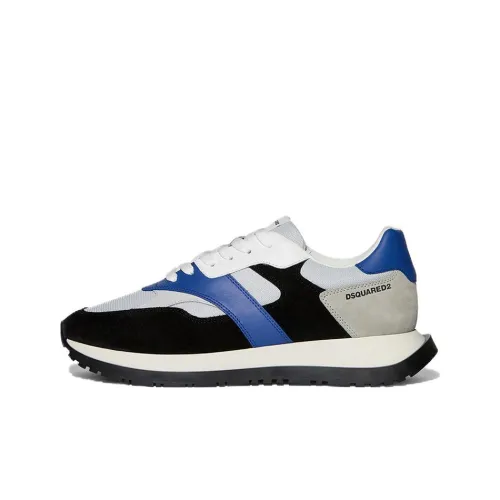 DSQUARED2 Colour-block Panelled Leather Sneakers