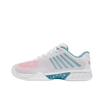 KSWISS Slip Resistant Low Top Tennis Shoes Women's White Blue Pink