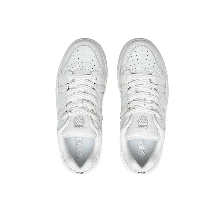 KSWISS Kraft Slip Resistant Shock Absorbers Low Top Skateboard Shoes Women's White-3